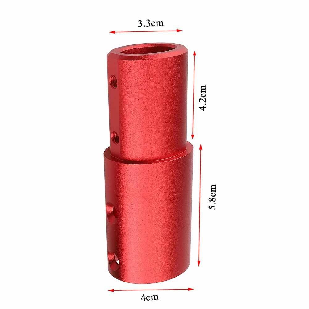 Xiaomi M365 / M365 Pro2 1s Aluminum Extension Pole - Black - Red