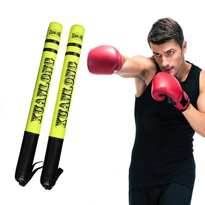 57Cm Sanda Stick For Speed Training And Fighting - Bright Orange - Fluorescent Green