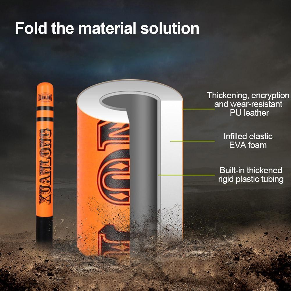 57Cm Sanda Stick For Speed Training And Fighting - Bright Orange - Fluorescent Green