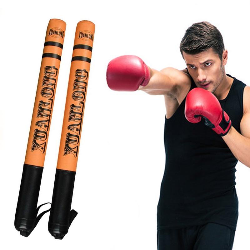 57Cm Sanda Stick For Speed Training And Fighting - Bright Orange - Fluorescent Green