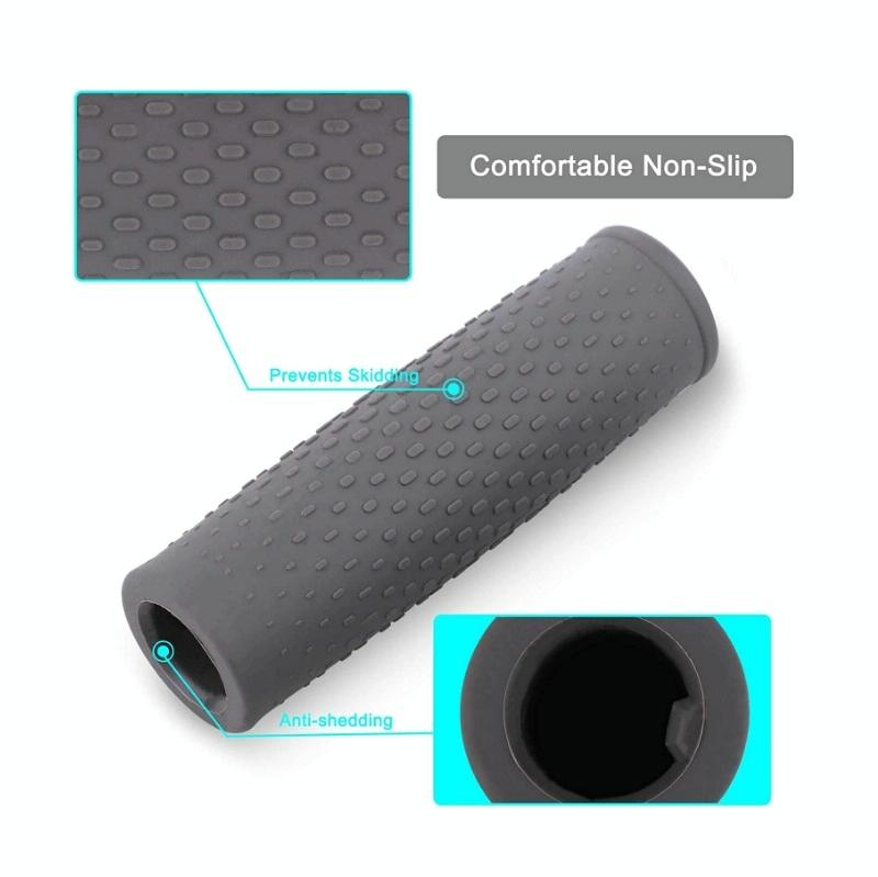 Rubber Handlebar Covers for Xiaomi Mijia M365 / M365 Pro - 2 Pairs - Gray