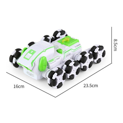 Intelligent 8-wheel Stunt Vehicle with Remote Control - Green