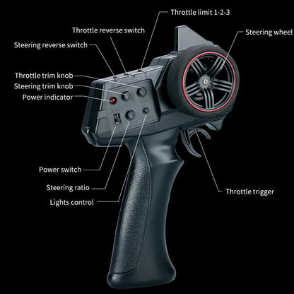 Off-road Climbing Rc Vehicle with 4wd Drive - Orange