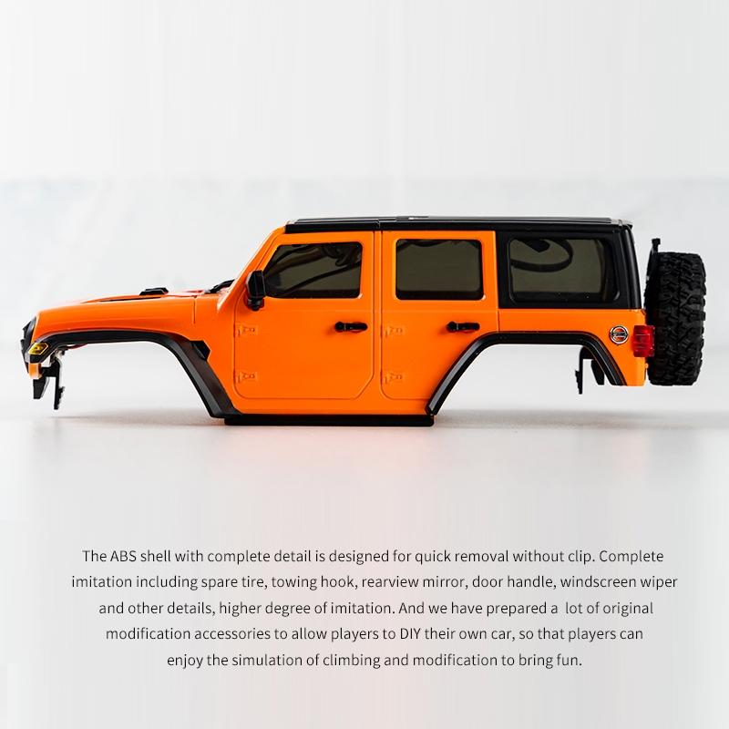 Off-road Climbing Rc Vehicle with 4wd Drive - Orange