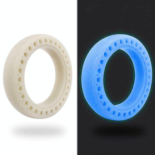 8.5 Inch Shock-absorbing Honeycomb Solid Tire for Xiaomi Mijia M365 - Fluorescent Pattern - Fluorescent Blue