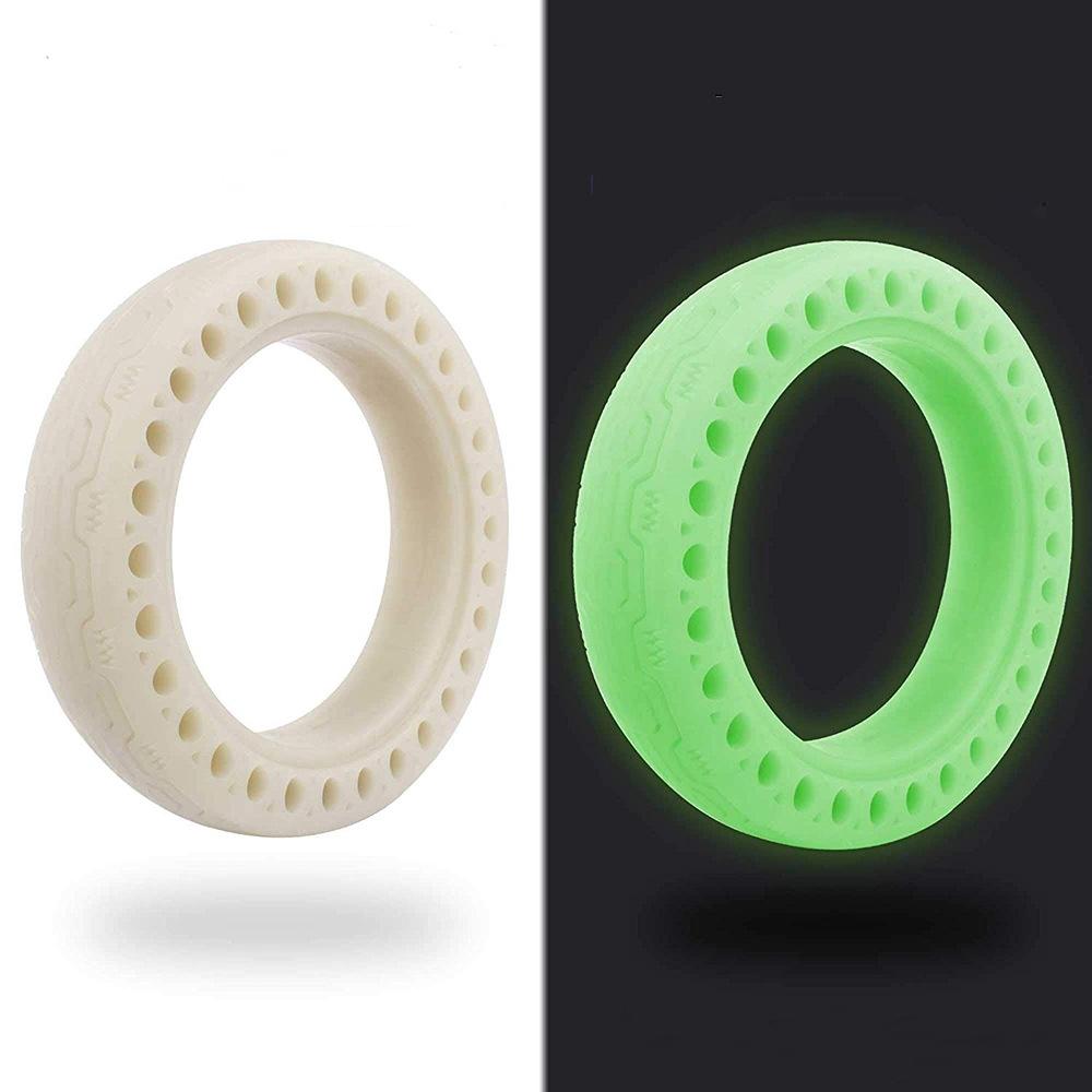 8.5 Inch Shock-absorbing Honeycomb Solid Tire for Xiaomi Mijia M365 - Fluorescent Pattern - Fluorescent Blue