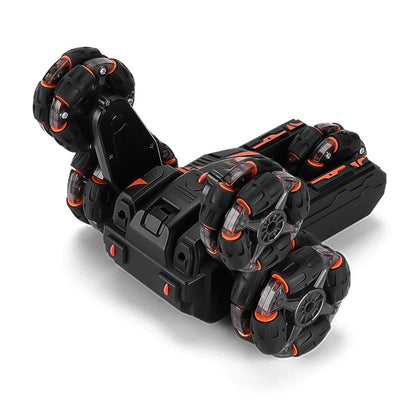 360-degree Swing Arm Rc Car with 5 Wheels - Multifunctional 2.4g - Grey