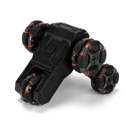 360-degree Swing Arm Rc Car with 5 Wheels - Multifunctional 2.4g - Grey