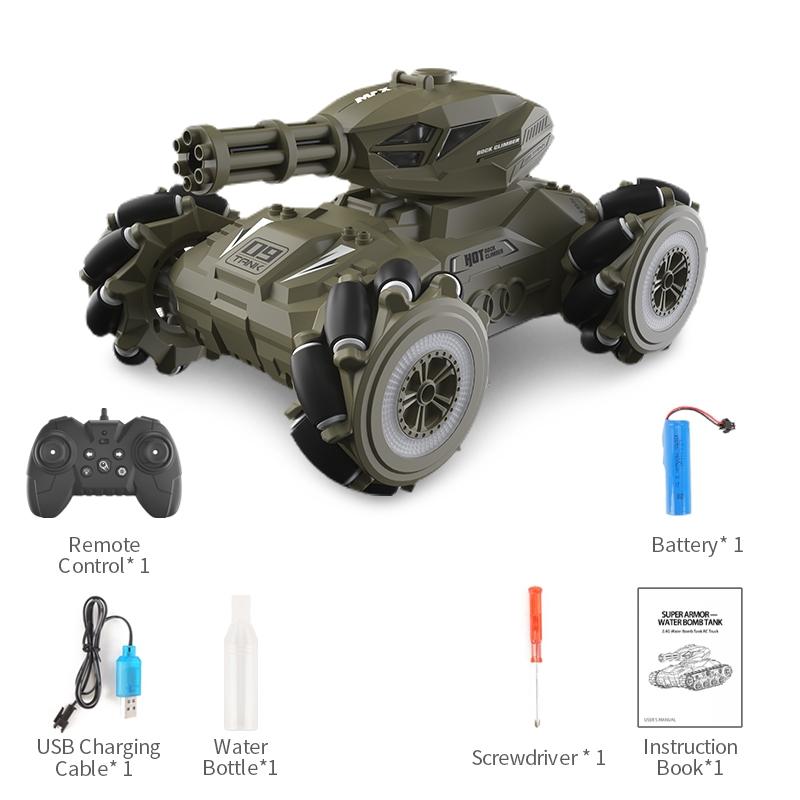 Universal Wheel Rc Drift Car - Single Control Green