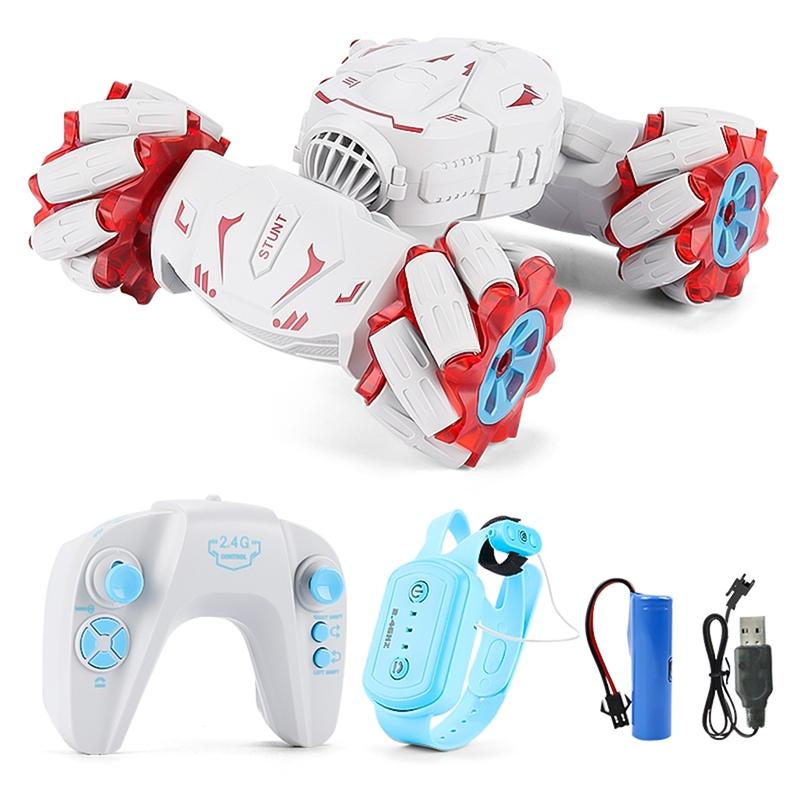 2.4g Dual Rc Torsion Stunt Car with Remote Control - Blue