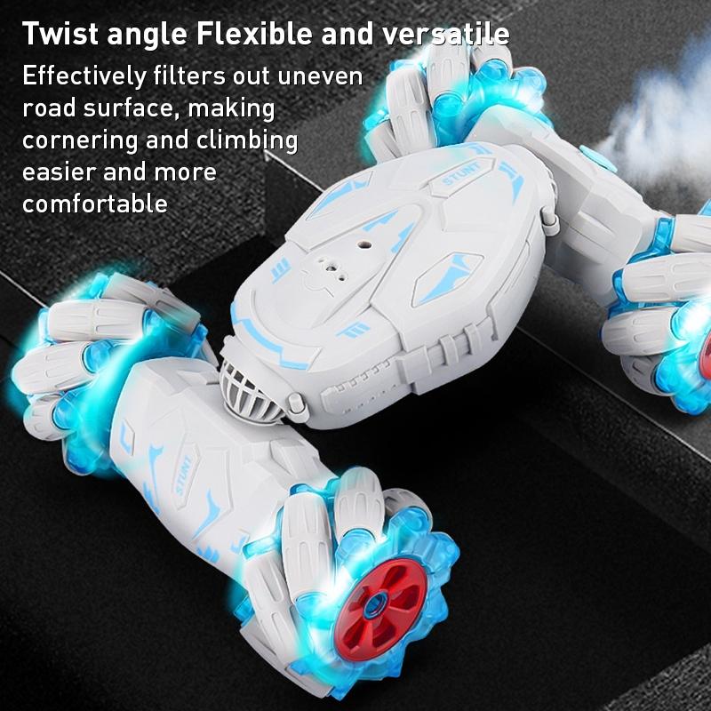 2.4g Dual Rc Torsion Stunt Car with Remote Control - Blue