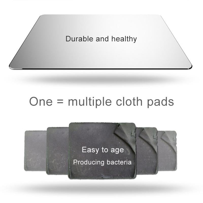 Double Sided Non Slip Aluminum Mouse Pad Small - Black