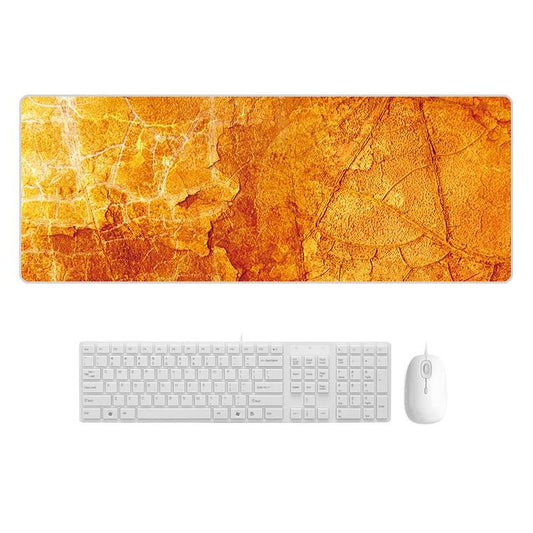 Marble Rubber Mouse Pad Durable & Stylish - Yellow Marble