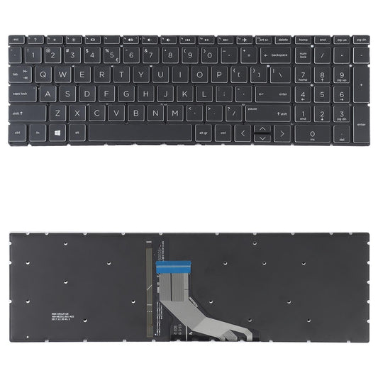 Backlit us Keyboard for Hp 15-da / Db Series - Black