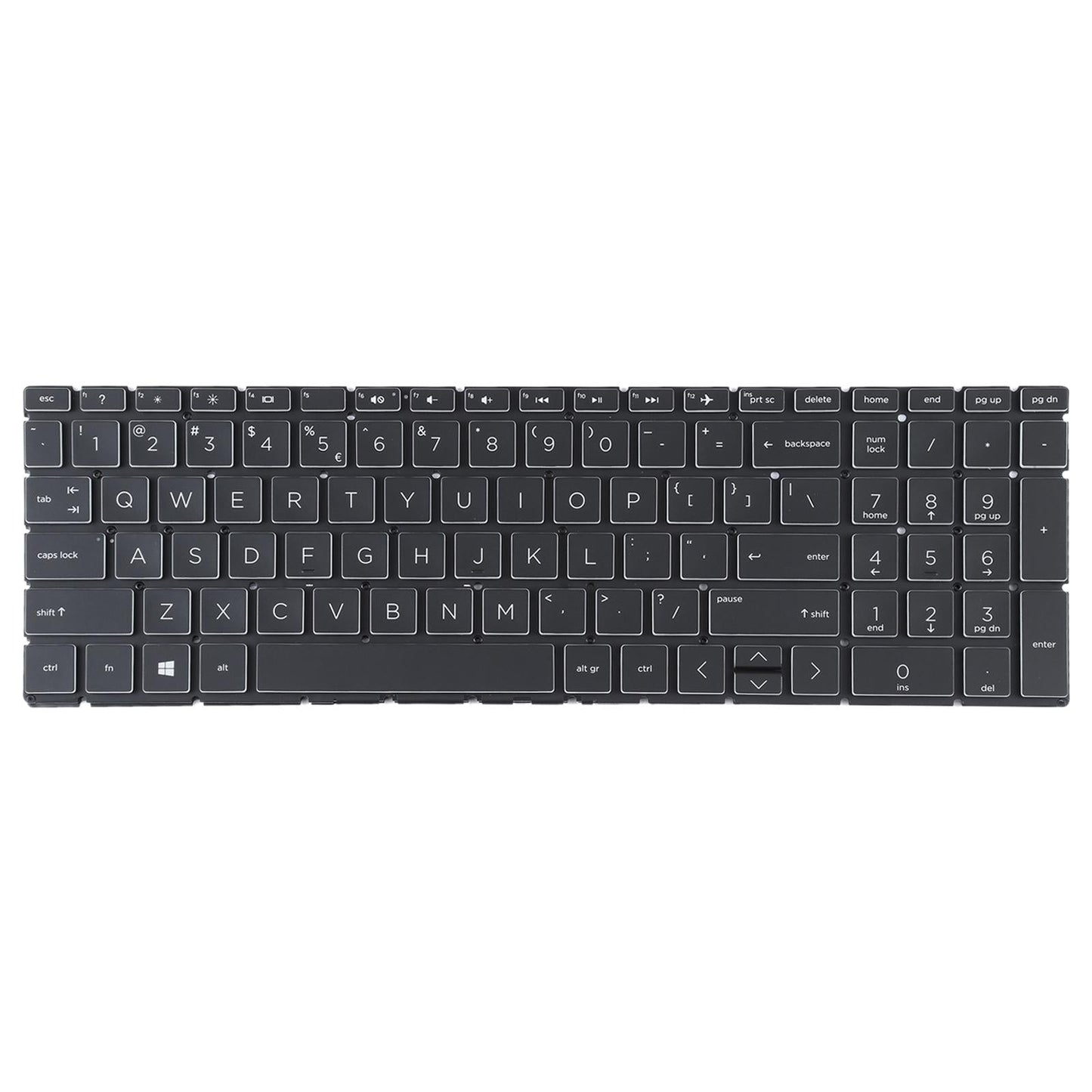 Backlit us Keyboard for Hp 15-da / Db Series - Black