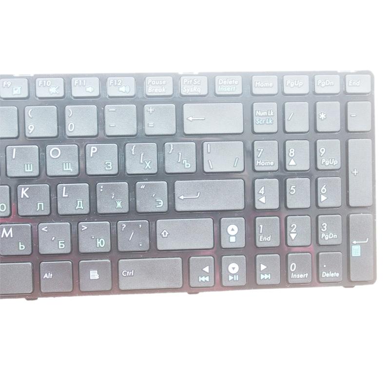 Russian Keyboard for Asus K52 K53s X61 N61 G60 G51 - Black - Black