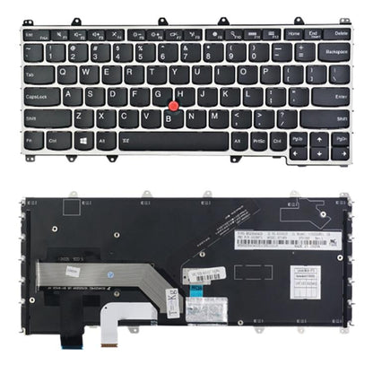Backlit us Keyboard for Lenovo Thinkpad Yoga 260 / 370 / X380 - Black