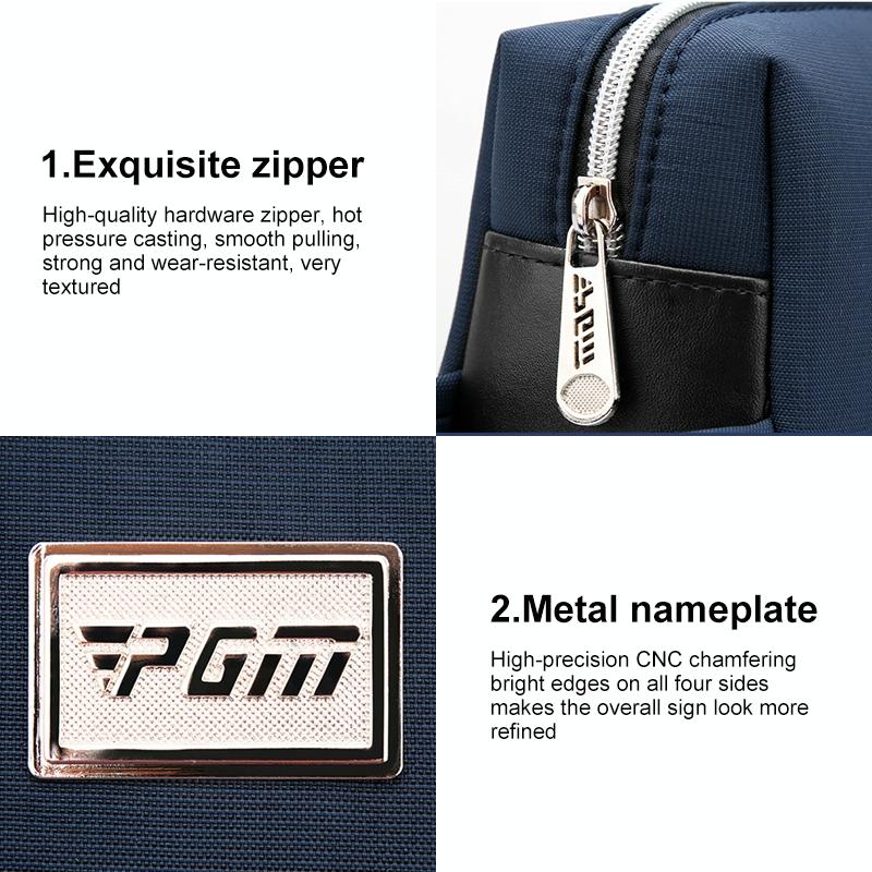 Men Waterproof Golf Clutch Bag - Lightweight & Multi-functional - Black