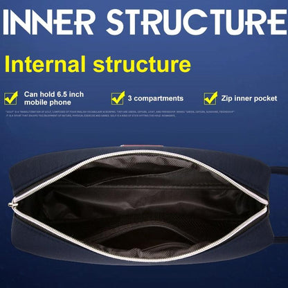 Men Waterproof Golf Clutch Bag - Lightweight & Multi-functional - Black