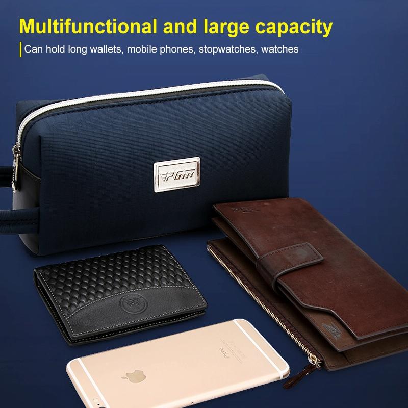 Men Waterproof Golf Clutch Bag - Lightweight & Multi-functional - Black