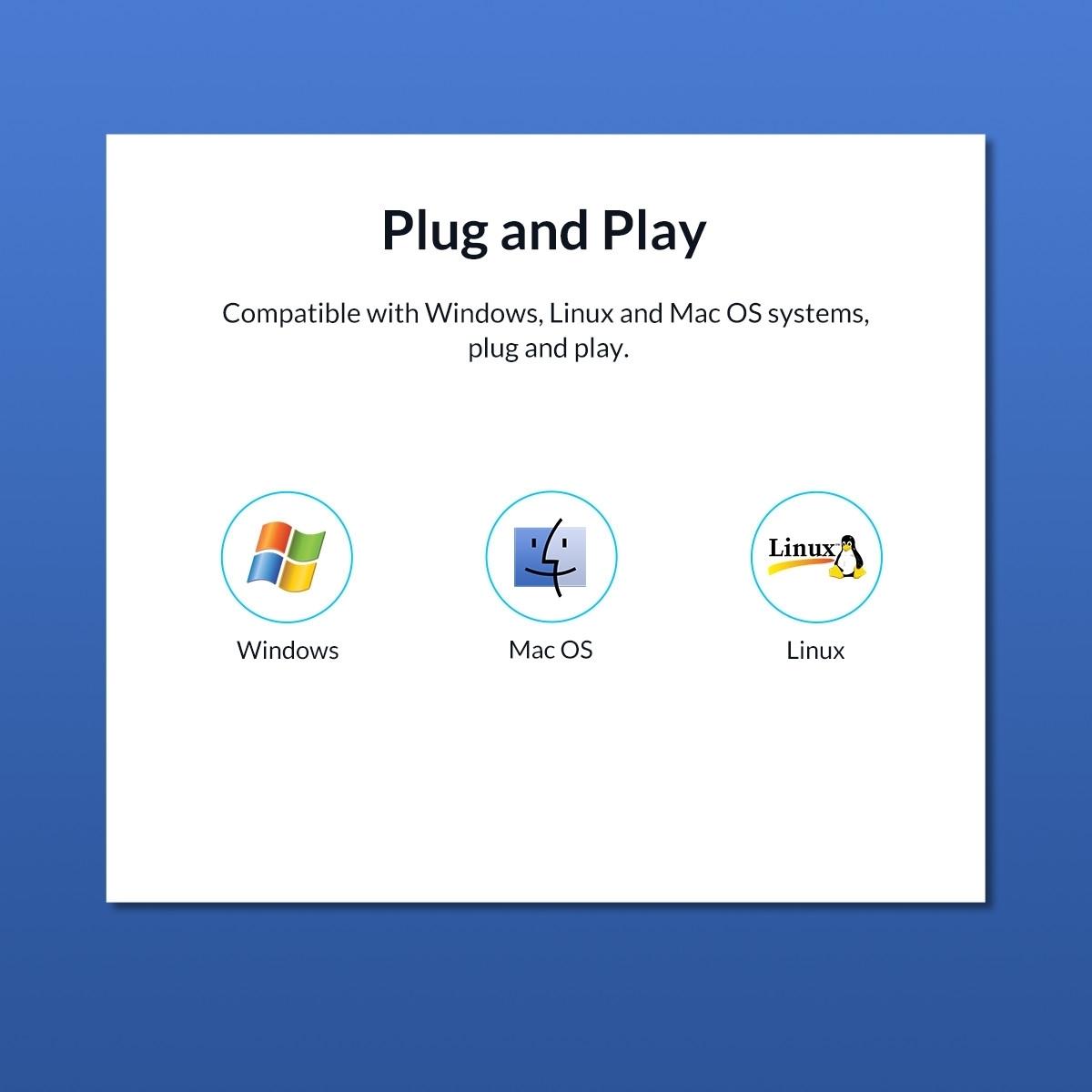 Portable 4-Port Usb 2.0 Hub High Speed 480Mbps
