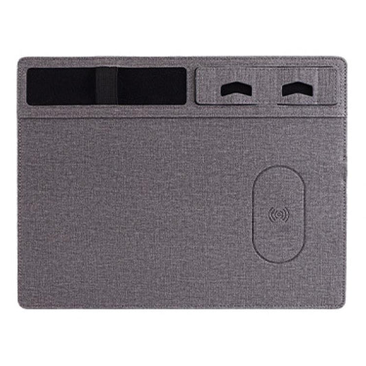 Jj 82401 Mouse Pad With Phone Charging & Holder - Grey