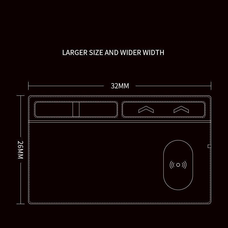 Jj 82401 Mouse Pad With Phone Charging & Holder - Grey