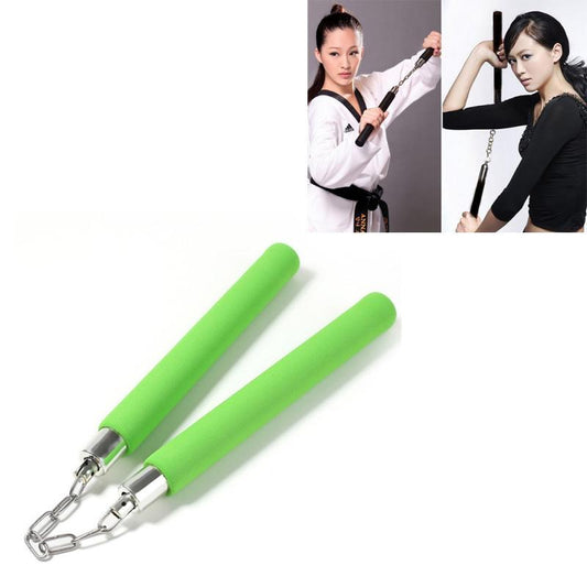 Beginner'S Sponge Nunchaku For Kids - Ideal For Training - Green