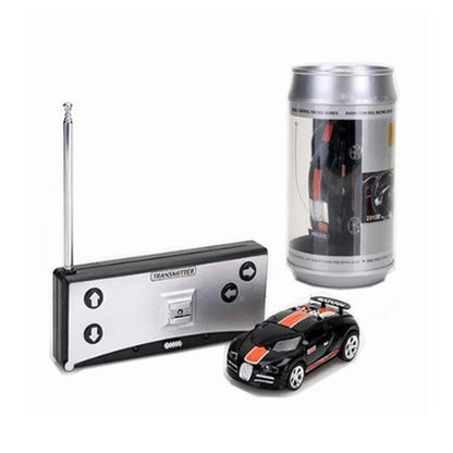 Mini Rc Car with Remote Control - Coke can Design - Green