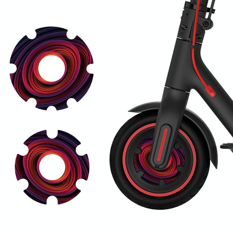 Waterproof Sticker for Xiaomi M365 Scooter Motor - 1 Pair - Colorful 3