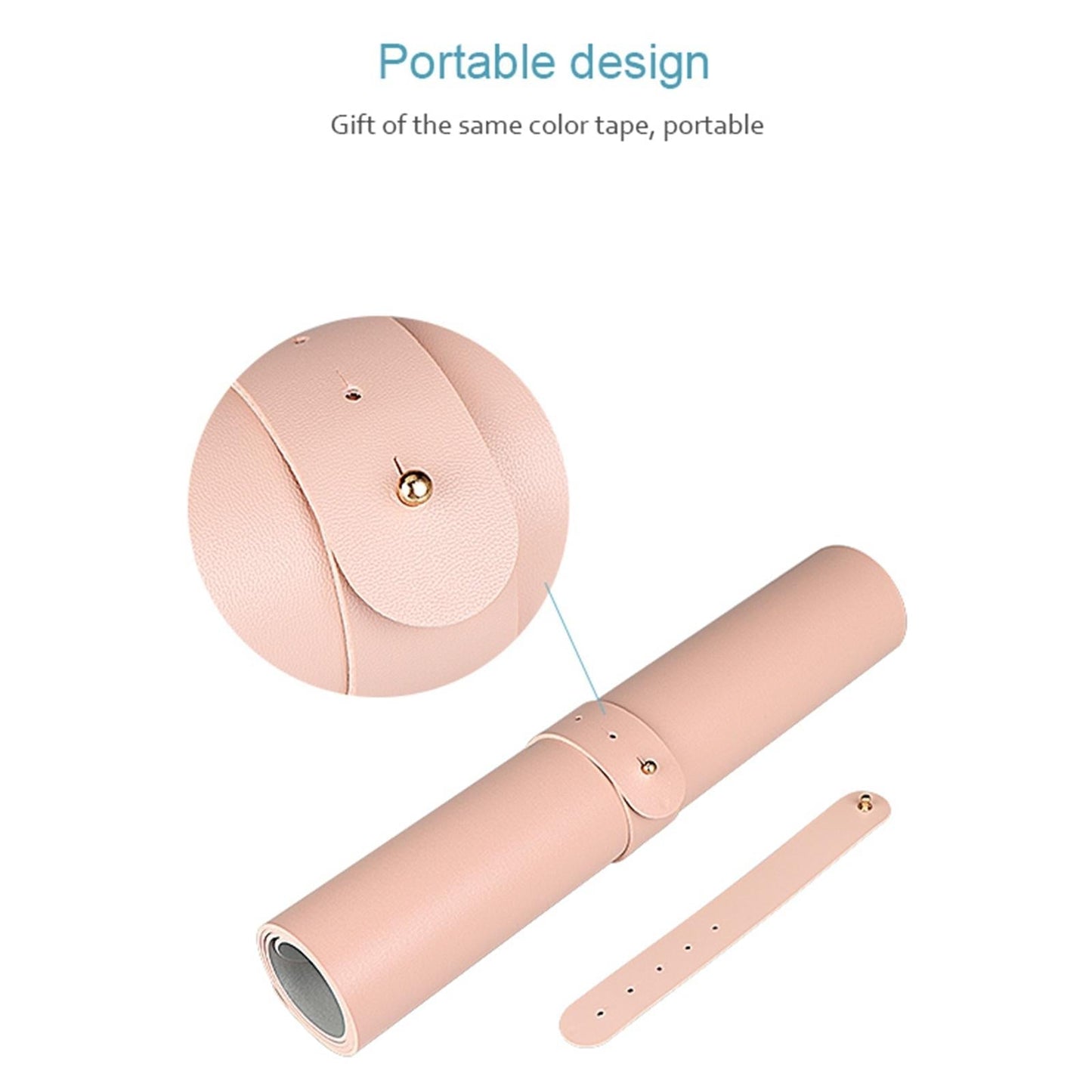 Double Sided Pu Mouse Pad Table Mat 100 X 44Cm - Cowhide Yellow+Gray