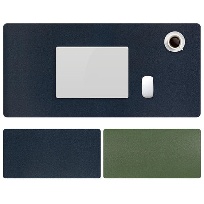 Double Sided Pu Mouse Pad Table Mat 100 X 44Cm - Cowhide Yellow+Gray