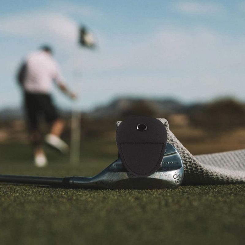 Microfiber Waffle Golf Towel Magnetic For Easy Cleaning - White