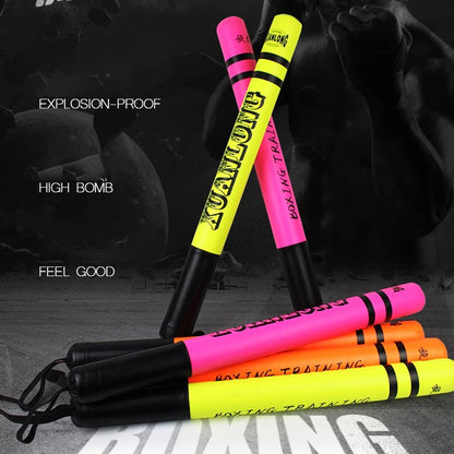 57Cm Sanda Stick For Speed Training And Fighting - Bright Orange - Cool Pink