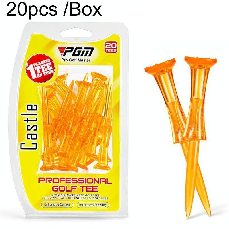 20-pack Golf Ball Tees - Durable 8-point Crown Tip for Competition - Anti-hitting - Blue