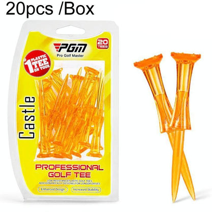 20-pack Golf Ball Tees - Durable 8-point Crown Tip for Competition - Anti-hitting - Blue