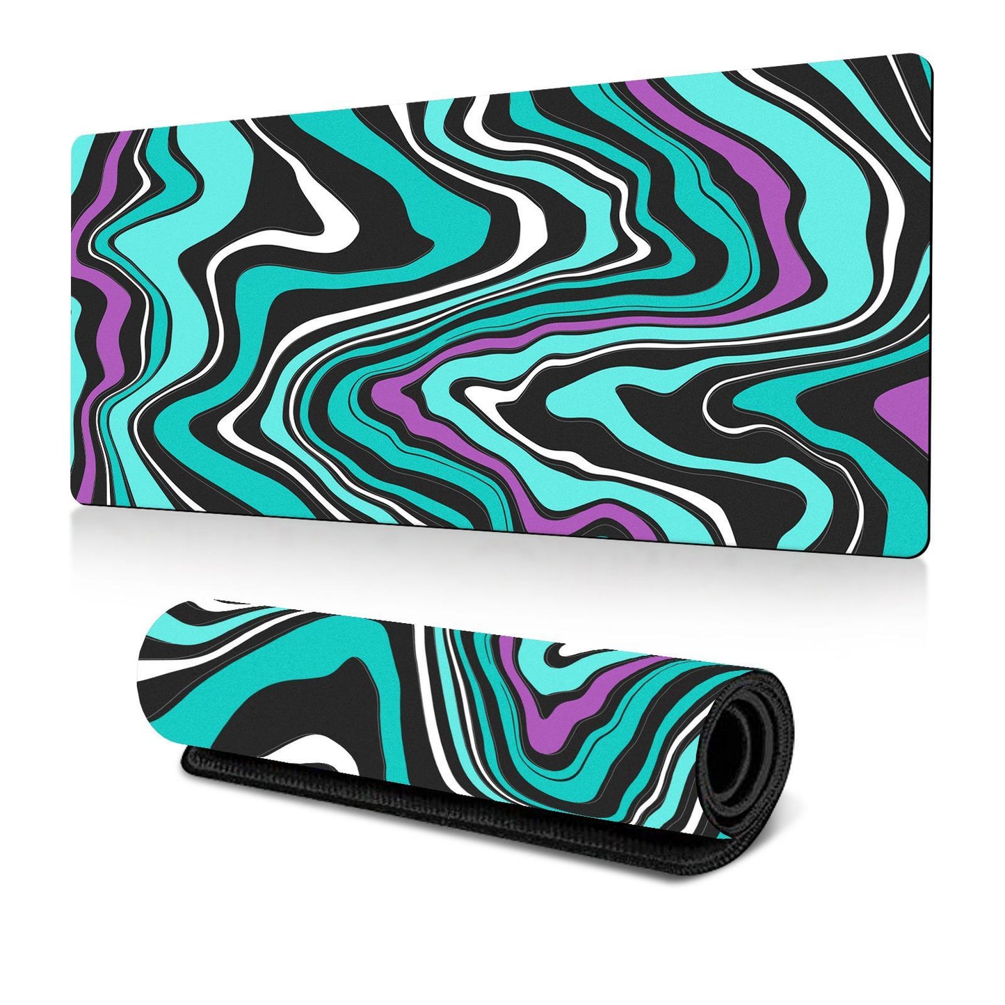 Abstract Gaming Desk Mat 300 X 600 X 2Mm - Abstract Fluid 9 - 300X800X2Mm