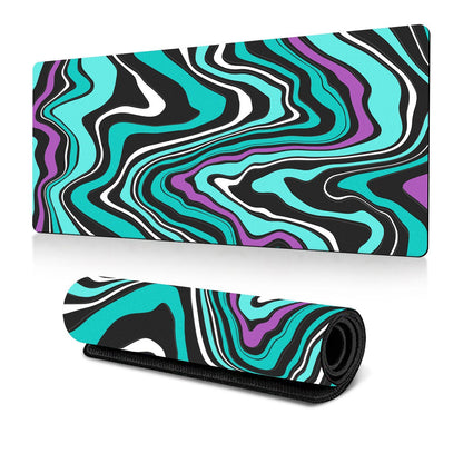 Abstract Gaming Desk Mat 300 X 600 X 2Mm - Abstract Fluid 9 - 400X900X2Mm