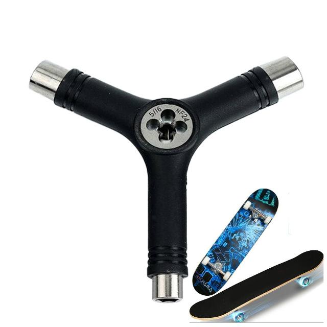 Y-shaped Skateboard Tool for Bearing Repair - Black
