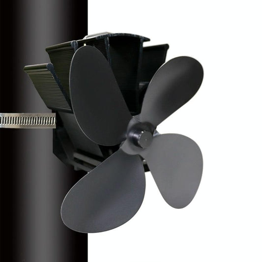 Thermodynamic Wall Mounted Fireplace Fan - no Magnets - Gray