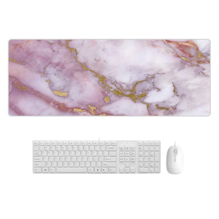 Sturdy Marbled Rubber Mouse Pad - Blue Marble