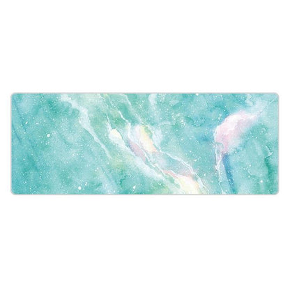 Marble Rubber Mouse Pad Durable & Stylish - Blue Marble