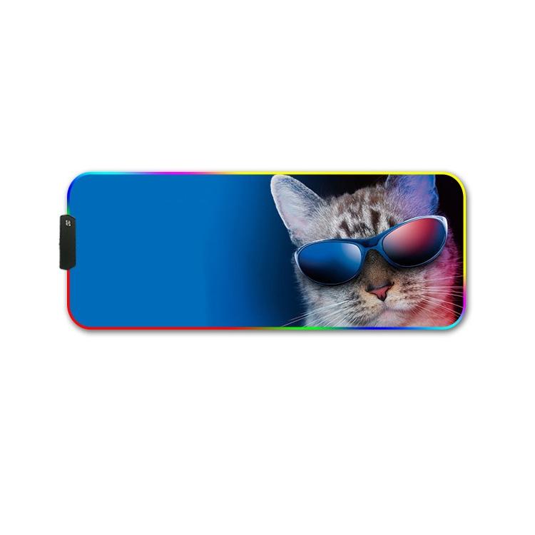 Rgb Non Slip Mouse Pad With Thermal Transfer - Colourful Lion