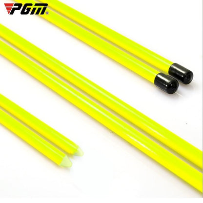 2-pack Golf Alignment Sticks for Accurate Ball Direction - Red Fiberglass - Yellow No Package