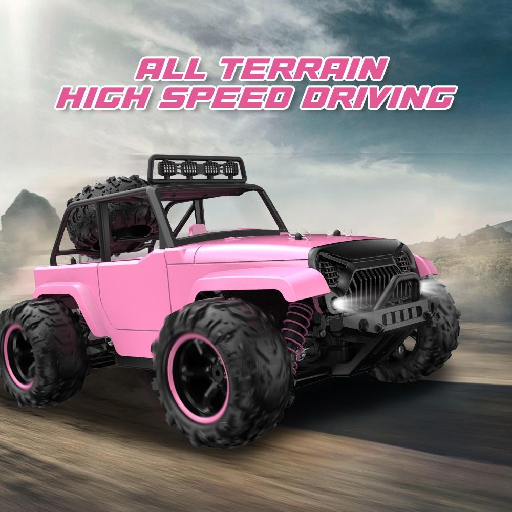 High Speed 4wd Rc Car - 1 18 Scale - Pink