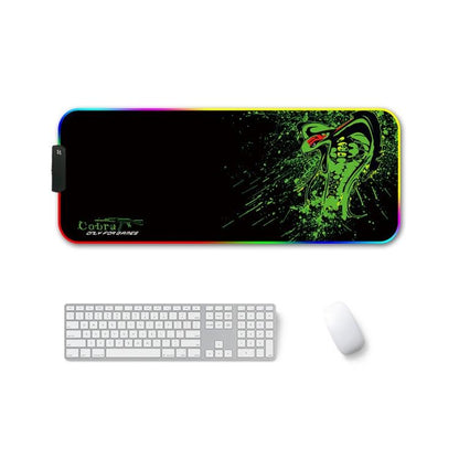 Rgb Non Slip Mouse Pad With Thermal Transfer - Glasses Cat