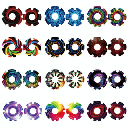 Waterproof Sticker for Xiaomi M365 Scooter Motor - 1 Pair - Colorful 7