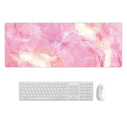 Sturdy Marbled Rubber Mouse Pad - Fresh Girl Heart Marble