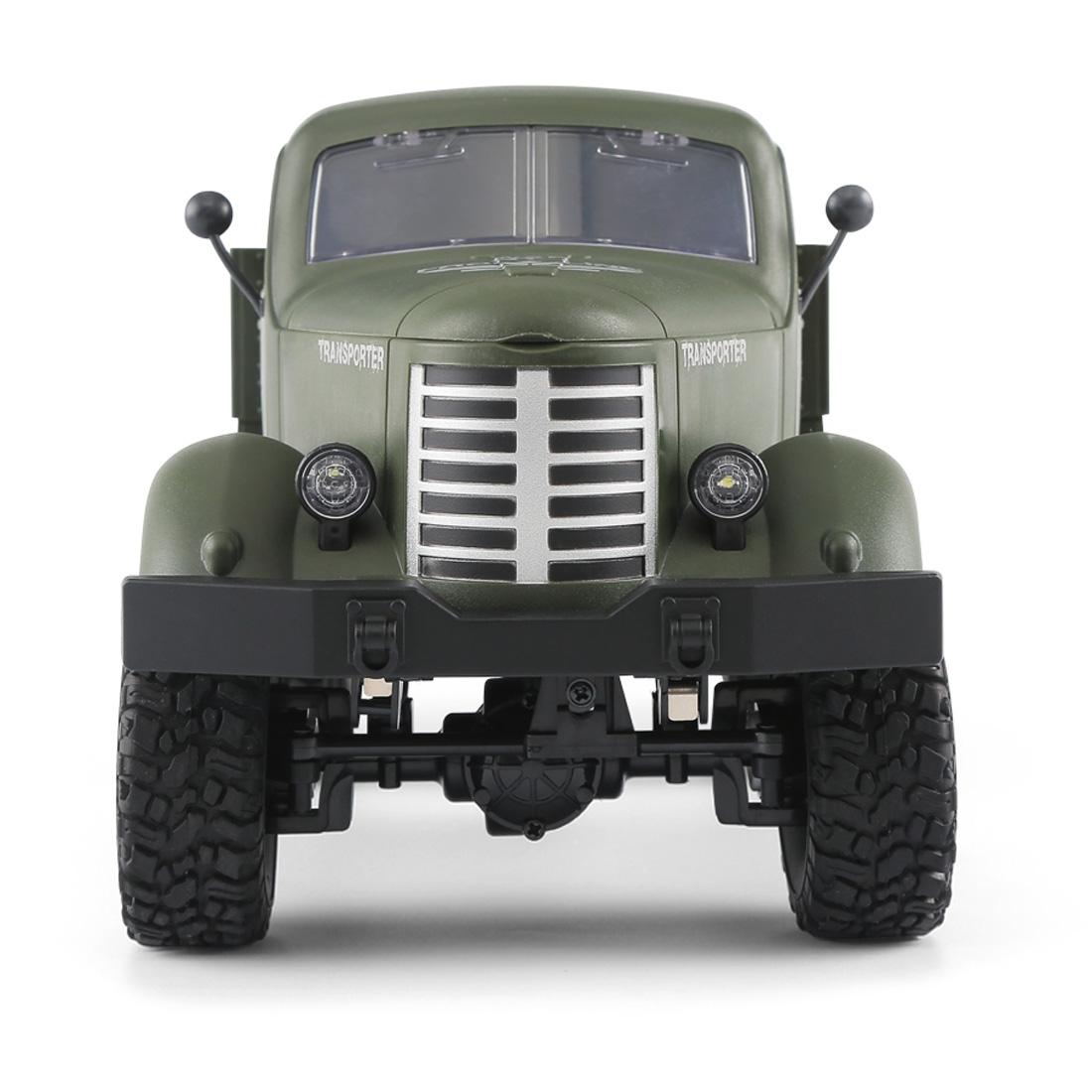 Mini 2.4ghz Rc 6wd Tracked Military Truck - Army Green