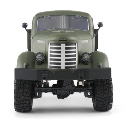 Mini 2.4ghz Rc 6wd Tracked Military Truck - Army Green